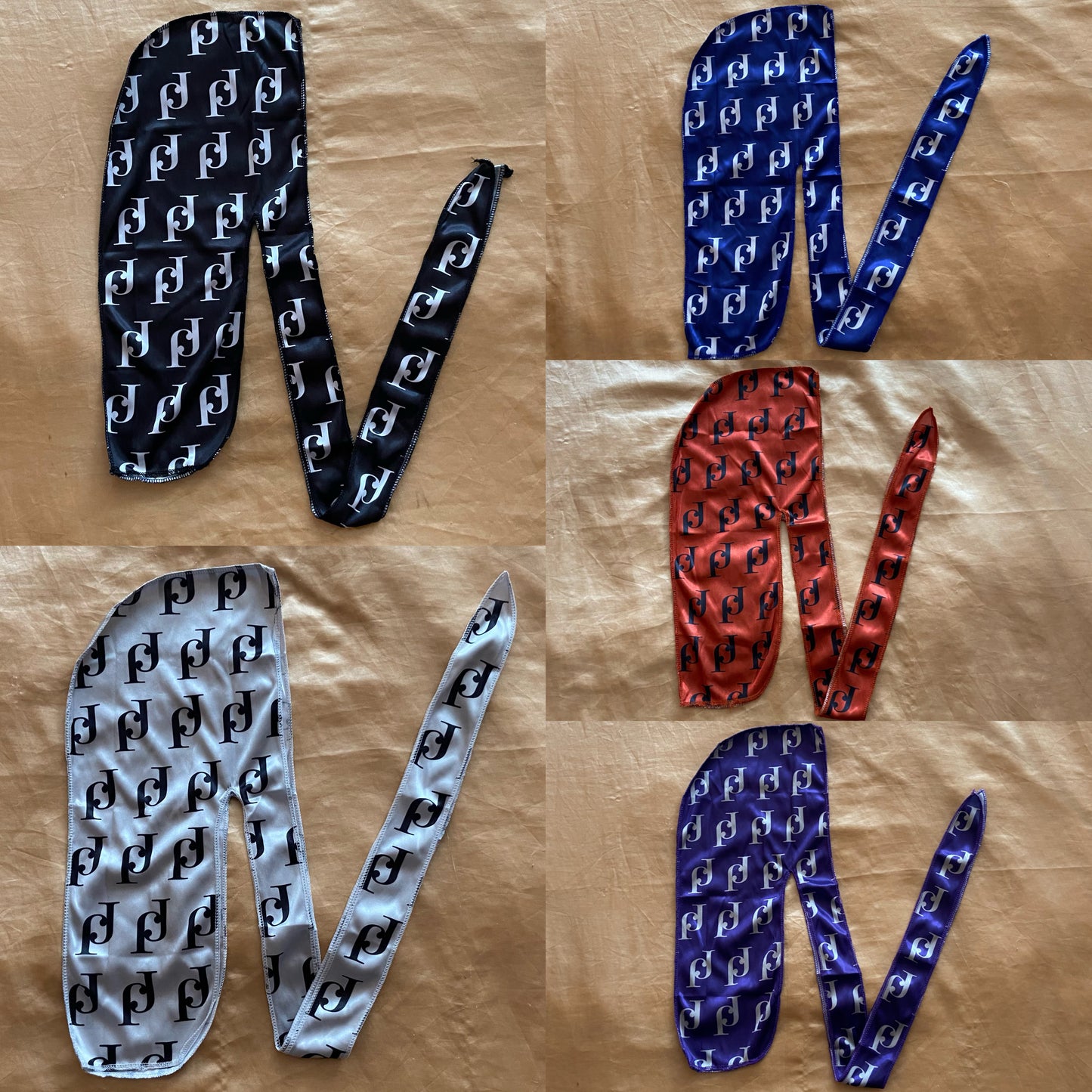 Monogram Print Durag