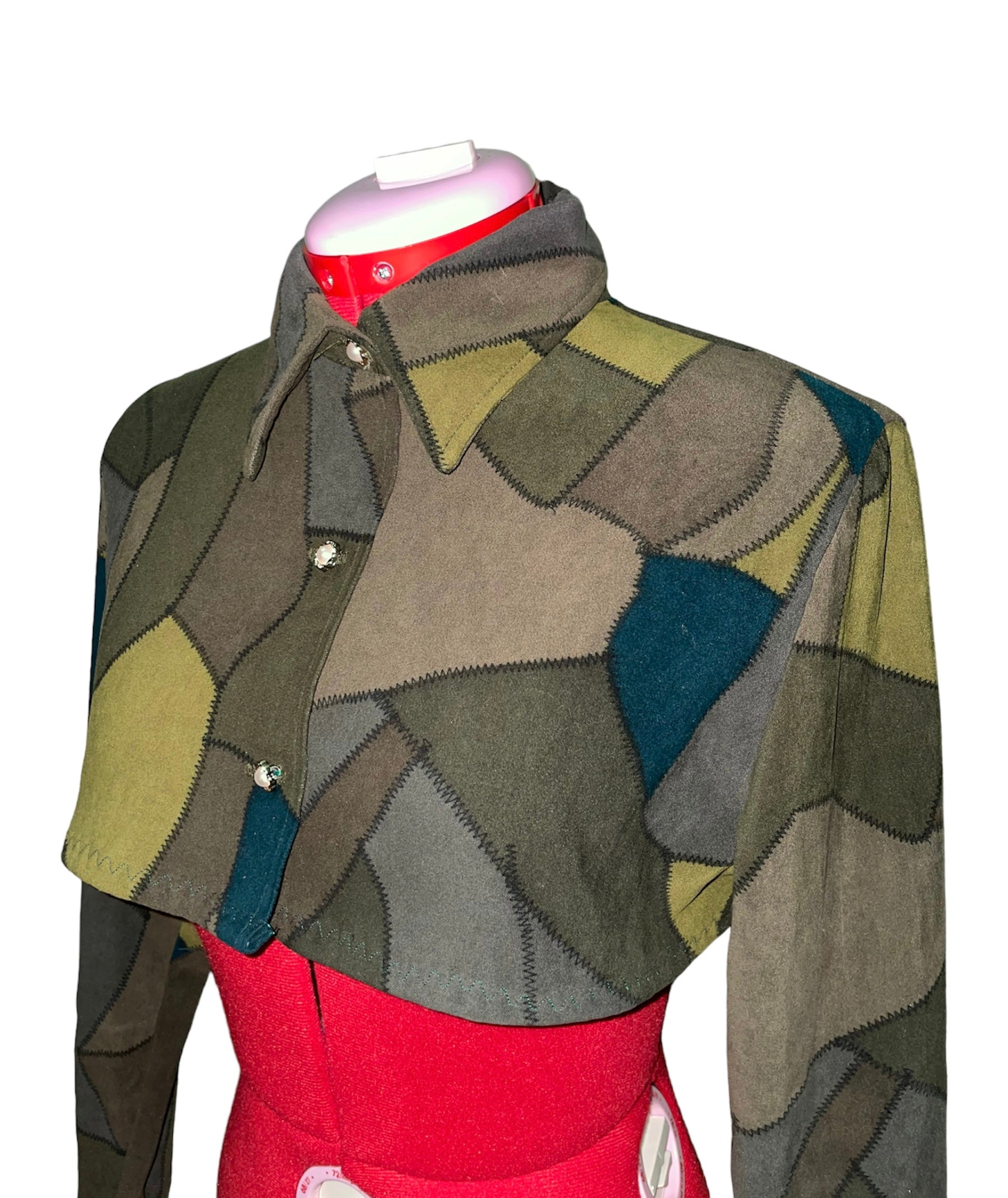'Shego' Cropped Button Up Shirt